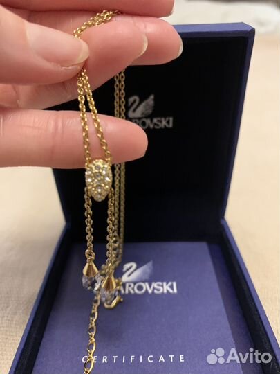 Swarovski колье подвеска