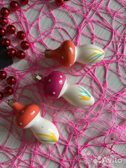 Елочная игрушка «Гриб»