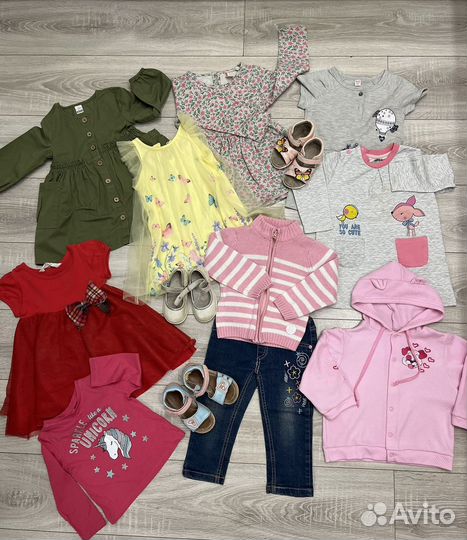Фирменные вещи и обувь для девочки 86-92-98