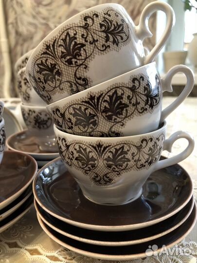 Сервиз кофейный 12 перс Лензавод