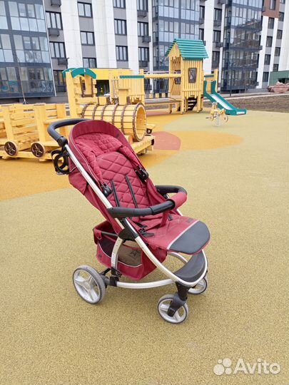 Прогулочная коляска carello vista бордовая