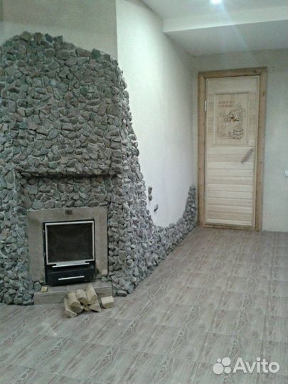 Баня домашняя на дровах с гималайской солью