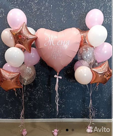 Воздушные шары на выписку из роддома