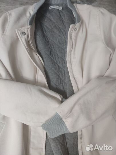 Куртка удлиненная бомбер демисезонная Stradivarius