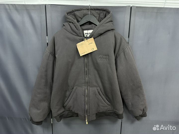 Бомбер куртка miu miu oversize