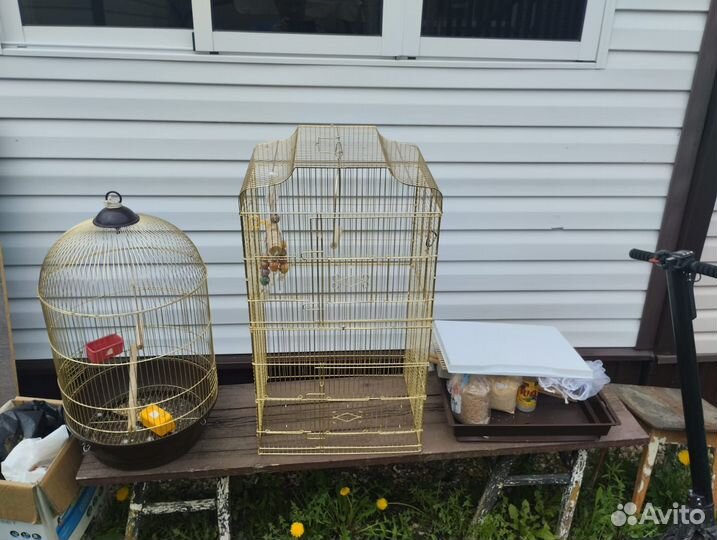 2 клетки для попугаев
