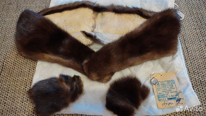 Воротник мех норки винтаж