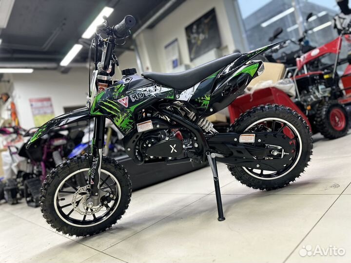 Детский мотоцикл миникросс 50 ES зеленый