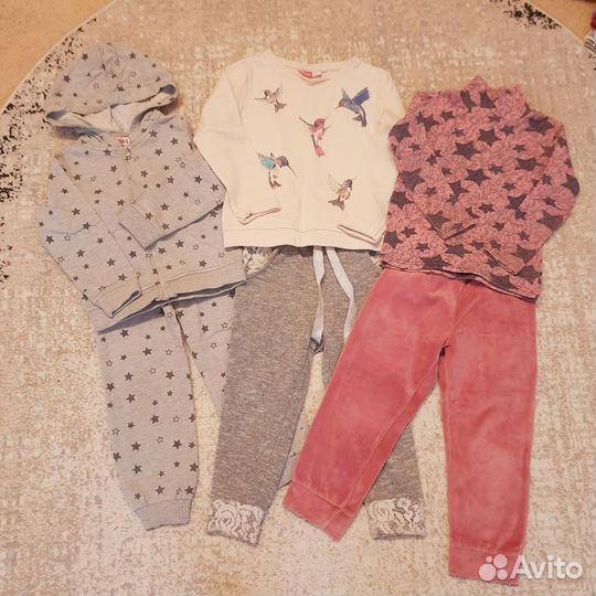 Огромный пакет одежды для девочки 104