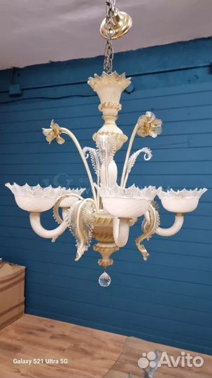 Люстра. Мурано. Винтаж. Антикварная мебель