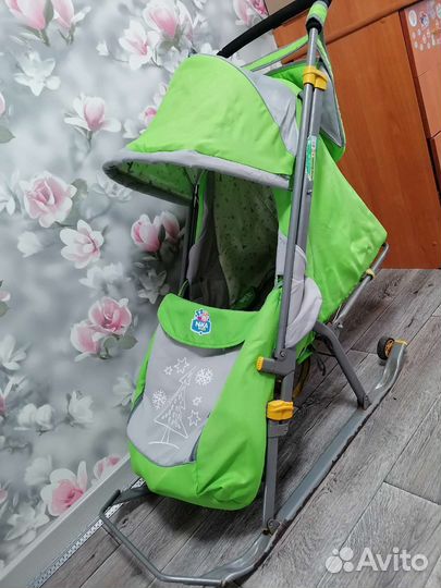 Детские санки коляска ника бу