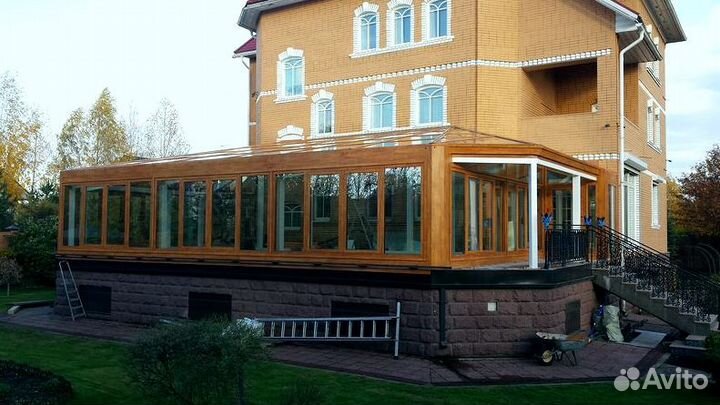 Остекление пластиком веранды террасы