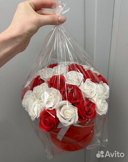 Букеты из мыльных роз