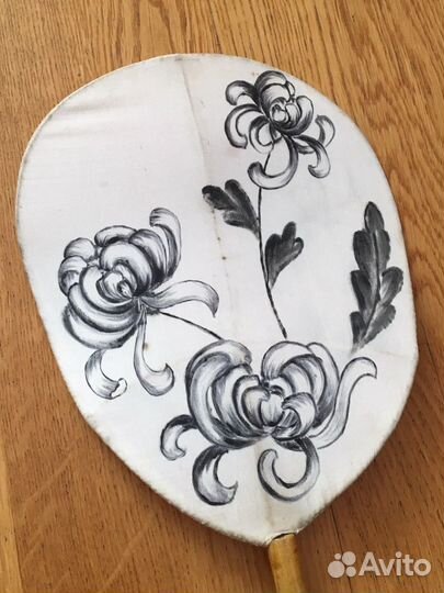 Антикварный театральный веер