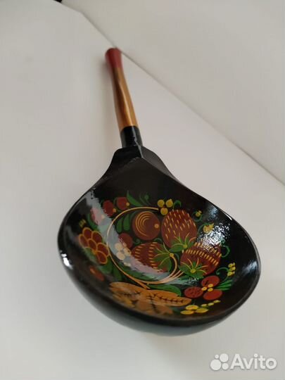 Деревянная ложка роспись хохломская (Новые)