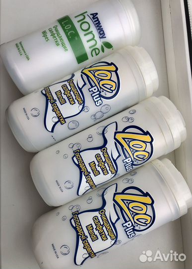 Amway l.o.c очищающие салфетки в пласт баночках