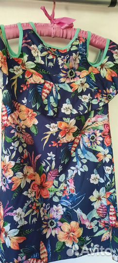 Летнее платье для девочки 140