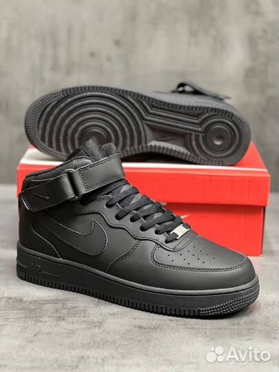 Мужские зимние кроссовки с мехом Nike Air Force