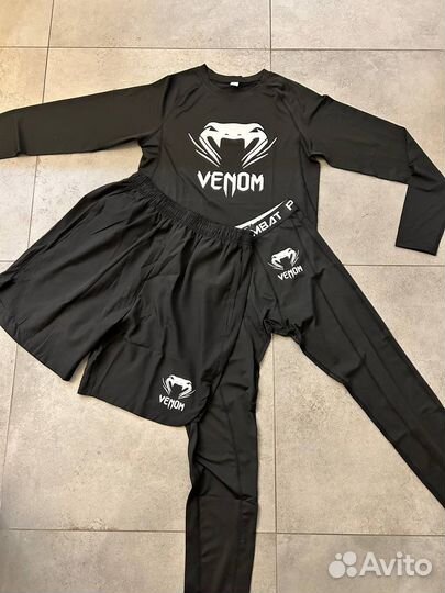 Компрессионный костюм Venom. Xl (180-190см) Черный