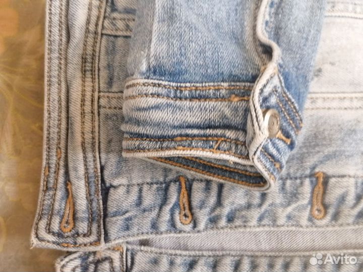 Женская джинсовая куртка голубая Dimarkis day