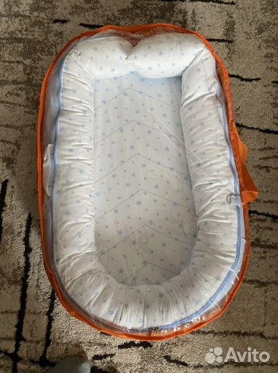 Кокон loombee для новорождённого XL звёзды
