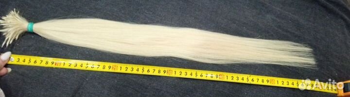 Волосы для наращивания 60 см блонд