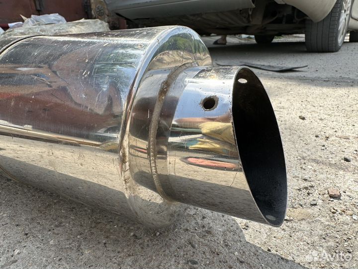 Банка глушителя прямоток выхлоп