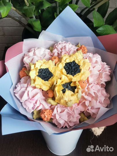 К дню учителя зефирные букеты