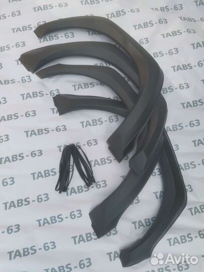 Накладки на арки niva квадратные + уплотнитель