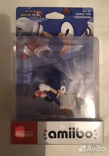 Ежик Соник Sonik amiibo n. 26 оригинал европейская