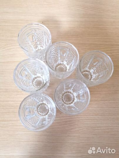 Стопки хрустальные СССР 6 штук