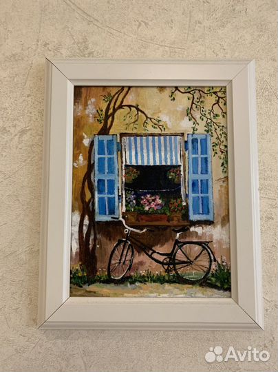 Картина маслом на картоне