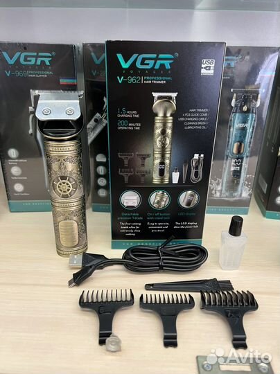Триммер для стрижки бороды и волос VGR V-962