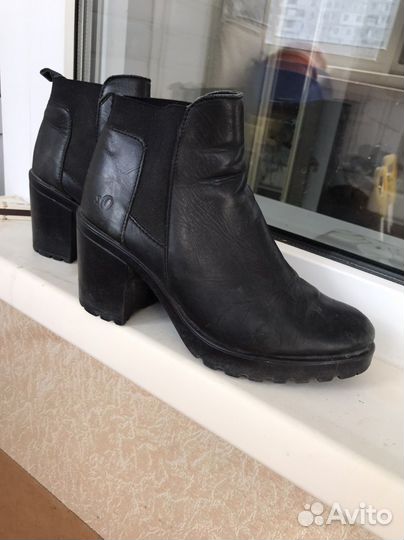 Ботинки демисезонные кожаные