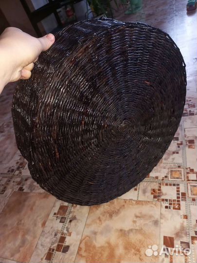 Корзина круглая плетеная