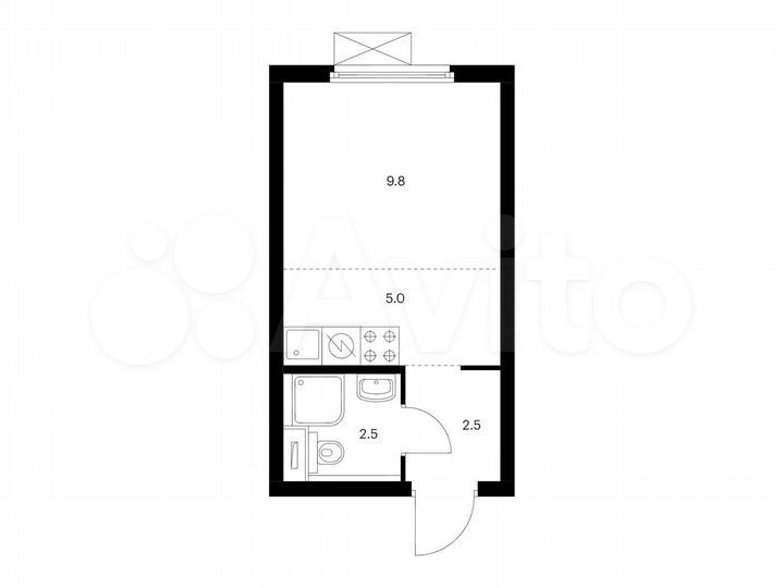 Квартира-студия, 19,8 м², 18/28 эт.
