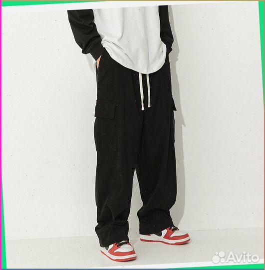 Карго брюки широкие (Artikle: 44253)