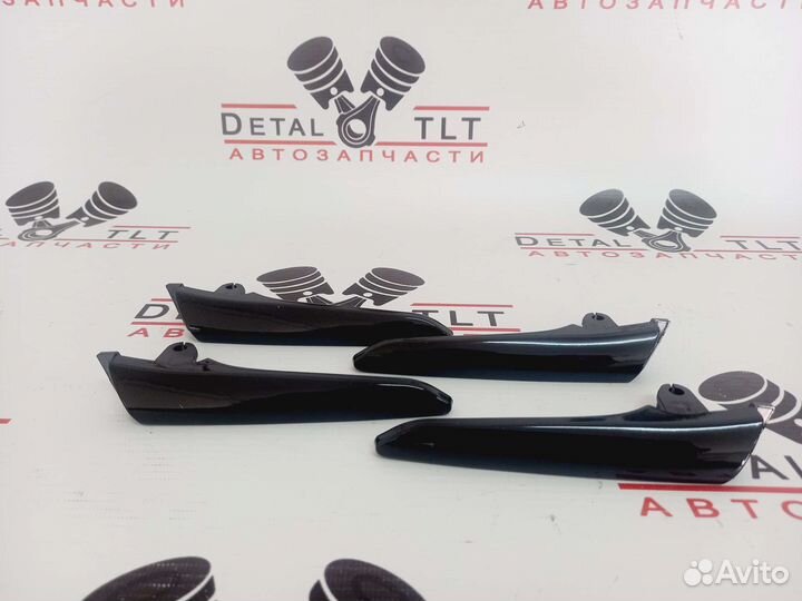 Накладки на ручки дверей салона 2180 чёрный глянец