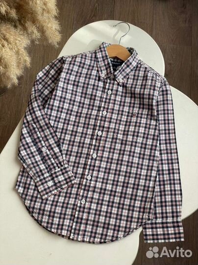 Рубашка 5 6 лет 110 116 дорогой бренд gant