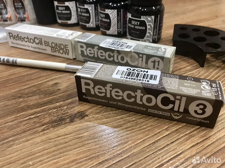 Материалы для бровей ресниц общий сет