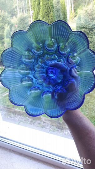 Неман.Ваза,цветное стекло, дхз