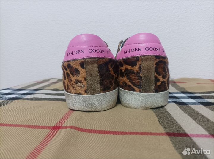 Кроссовки кеды Golden Goose оригинал леопард