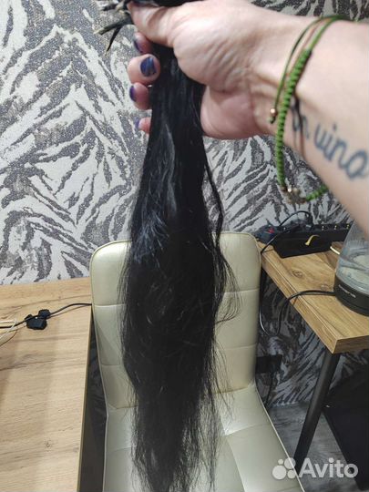 Волосы для наращивания 50 см бу славянка