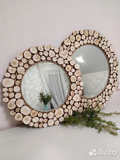 Зеркало из можжевельника