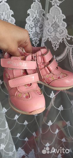 Ботинки для девочки демисезонные 21