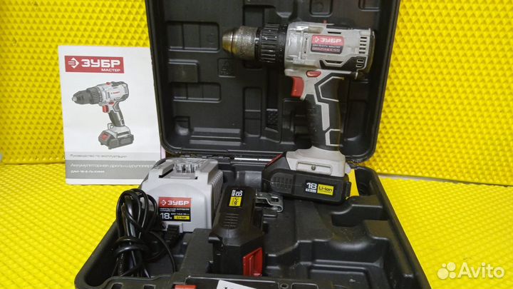 Дрель-шуруповерт brushless 18 в зубр