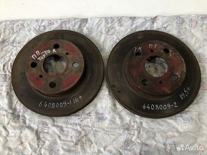 Диск тормозной передний Toyota Corolla E100