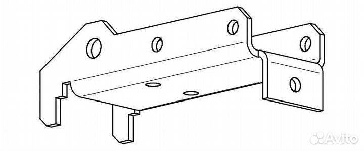 Кронштейн крепления трапа прицепа (усиление фарту
