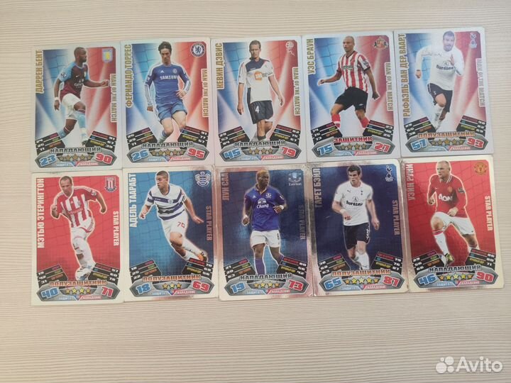 Карточки match attax
