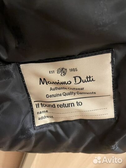 Massimo dutti пальто куртка зимняя Glissade